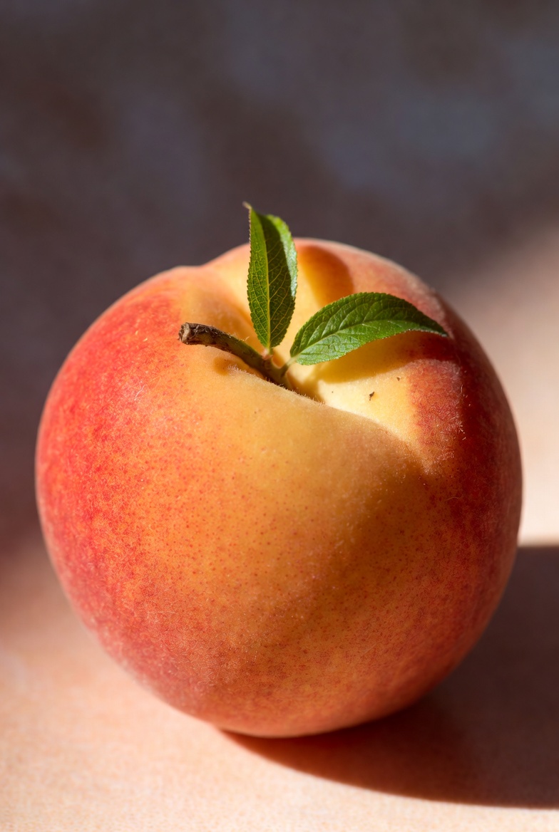 A perfect peach skin