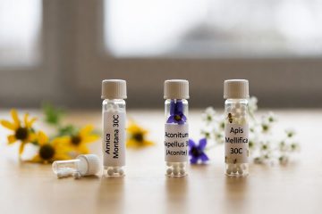 an image of 3 small bottles of homopathic remedies